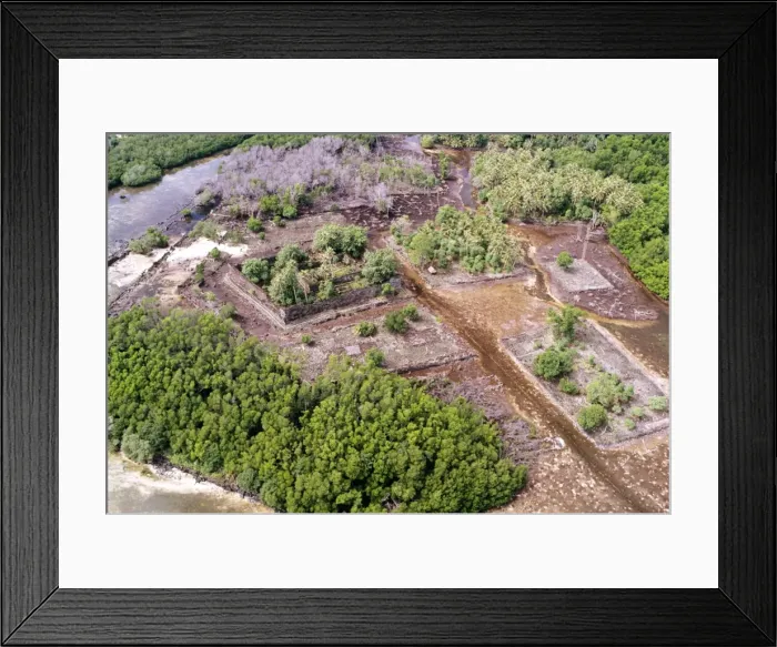 Framed Print : Nan Madol ruins: Nandauwas fortress Pohnpei Island, Micronesia JLR04135 Framed Print : Nan Madol ruins: Nandauwas fortress Pohnpei Island, Micronesia JLR04135