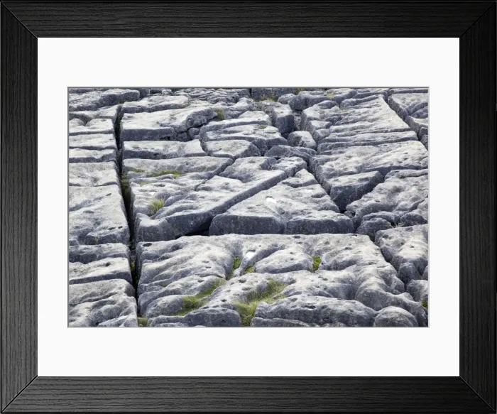 Framed Print : Limestone Pavement - Malham - Yorkshire - UK