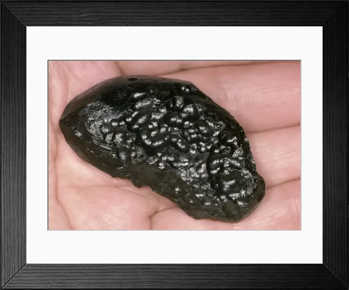 Framed Print : Meteorite - Tektite, Indochinite Framed Print : Meteorite - Tektite, Indochinite