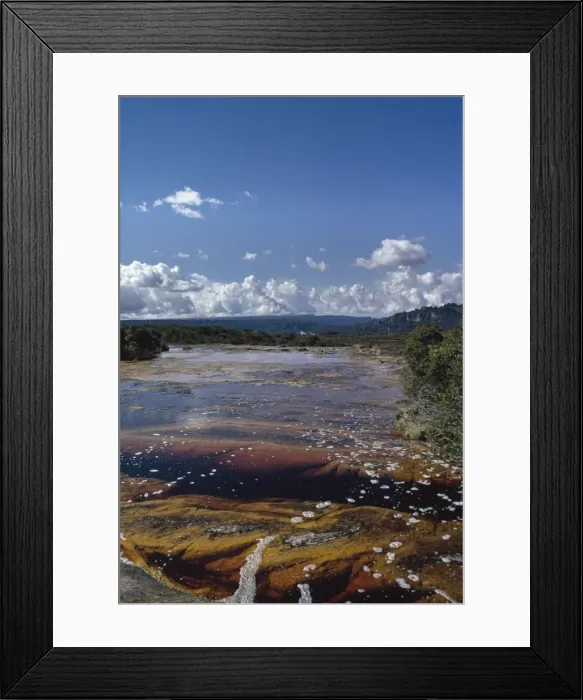 Framed Print : Auyantepui (Auyantepuy, Devil's Mountain) summit, blackwater river (golden river), Canaima National Park, Venezuela, South America Framed Print : Auyantepui (Auyantepuy, Devil's Mountain) summit, blackwater river (golden river), Canaima National Park, Venezuela, South America