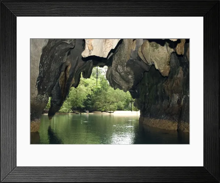 Framed Print : Limestone formations on the exit from the cave, that features a limestone karst mountain landscape with an 8. 2 km. navigable underground river, supposedly the longest navigable underground river in the world Framed Print : Limestone formations on the exit from the cave, that features a limestone karst mountain landscape with an 8. 2 km. navigable underground river, supposedly the longest navigable underground river in the world
