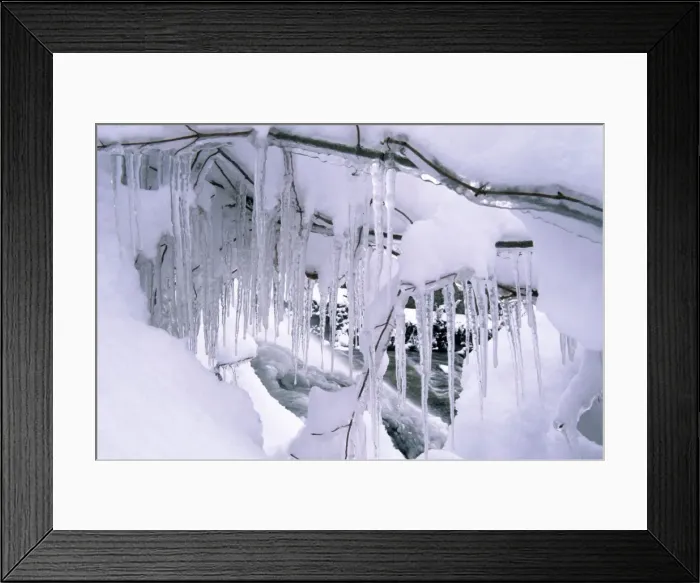 Framed Print : Icicles - Near Ithaca New York Framed Print : Icicles - Near Ithaca New York