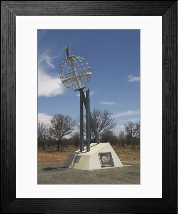 Framed Print : Australia - This monument marks the place where the Tropic of Capricorn passes across Australia north of Alice Springs. Northern Territory, Australia Framed Print : Australia - This monument marks the place where the Tropic of Capricorn passes across Australia north of Alice Springs. Northern Territory, Australia