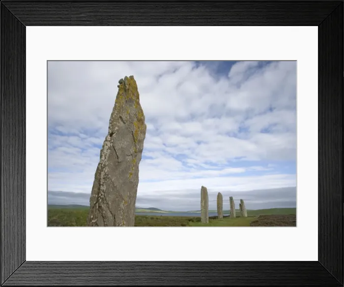 Framed Print : Standing Stones - Ring of Brodgar - Orkney Mainland LA005029