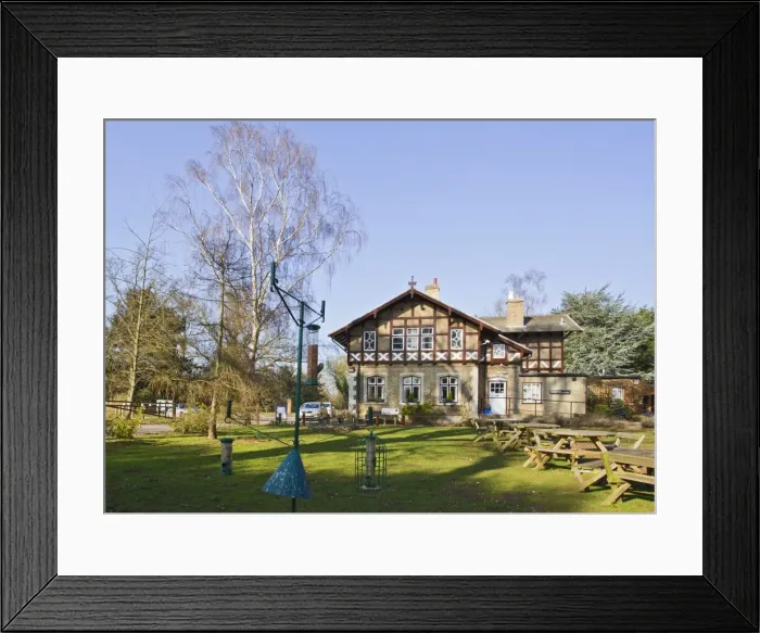 Framed Print : The Gate House at The Lodge RSPB Nature Reserve - Sandy - Bedfordshire - UK Framed Print : The Gate House at The Lodge RSPB Nature Reserve - Sandy - Bedfordshire - UK