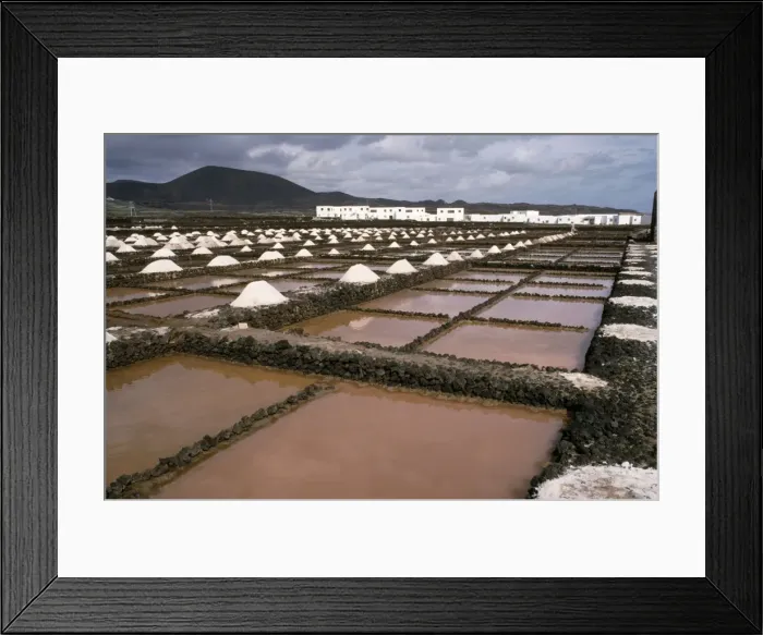 Framed Print : Saltpans Guatiza, Lanzarote, Canary Islands Framed Print : Saltpans Guatiza, Lanzarote, Canary Islands
