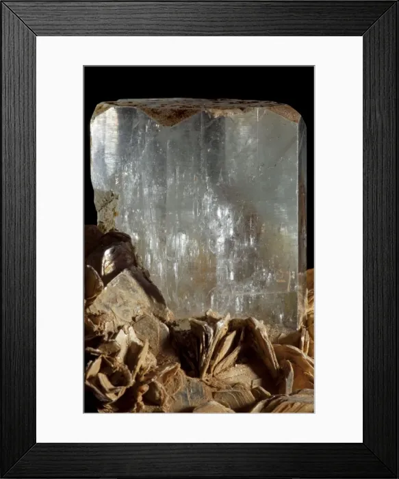 Framed Print : Aquamarine Crystal - Pakistan