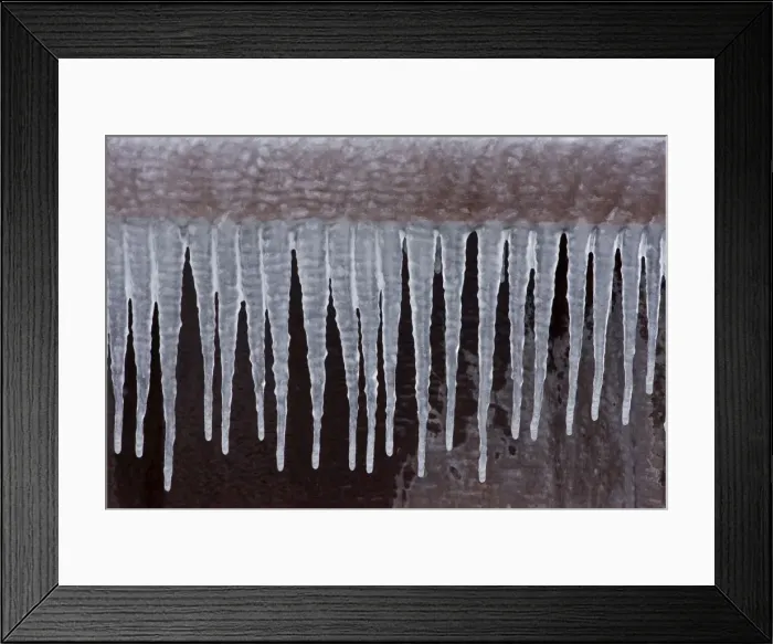 Framed Print : Icicles - Near Seneca Lake in Upstate New York Framed Print : Icicles - Near Seneca Lake in Upstate New York