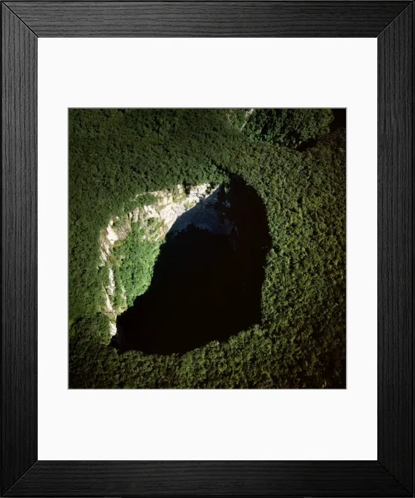 Framed Print : Aerial image of Tepuis, Venezuela, South America: Sarisarinama (Sarisarinama) Sinkhole, Jaua-Sarisarinama National Park, Bolivar State Framed Print : Aerial image of Tepuis, Venezuela, South America: Sarisarinama (Sarisarinama) Sinkhole, Jaua-Sarisarinama National Park, Bolivar State