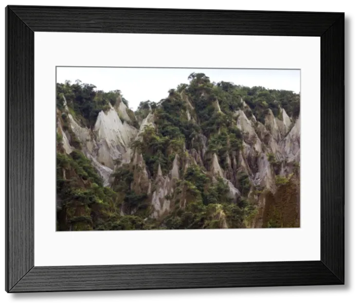 Framed Print : Wind and rain erosion of mountains of ash - lahar - formed from fallen ash of volcano Pinatubo, erupted in 1992, typical around Mount Pinatubo in Luzon, Philippines. Ph41. 0078 Framed Print : Wind and rain erosion of mountains of ash - lahar - formed from fallen ash of volcano Pinatubo, erupted in 1992, typical around Mount Pinatubo in Luzon, Philippines. Ph41. 0078