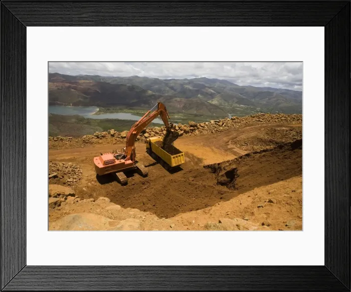 Framed Print : Nickel Mine activity on New Caledonia Framed Print : Nickel Mine activity on New Caledonia