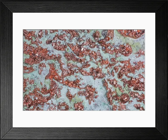 Framed Print : Native Copper - Lake Superior - Michigan - Picked up by glaciers from native copper veins and deposited in Lake Michigan when glaciers melted about 10, 000 years ago Framed Print : Native Copper - Lake Superior - Michigan - Picked up by glaciers from native copper veins and deposited in Lake Michigan when glaciers melted about 10, 000 years ago