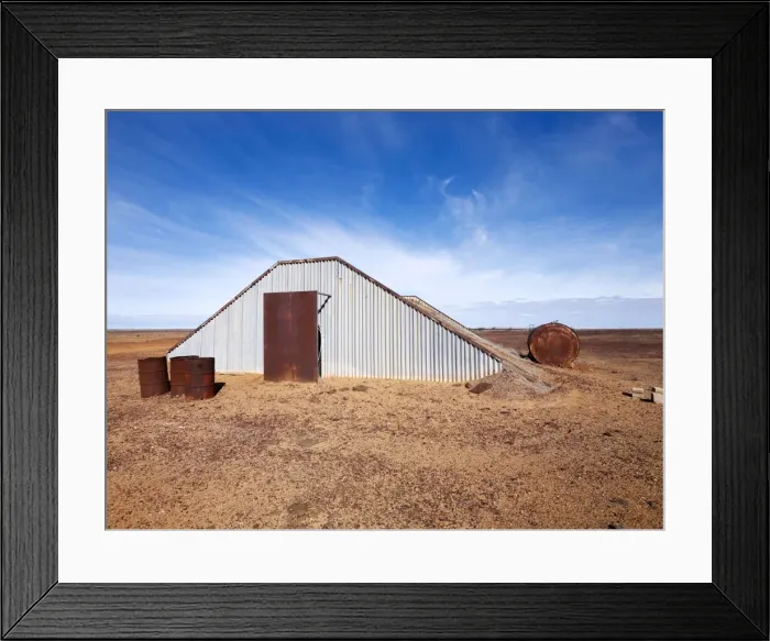 Framed Print : Woomera Prohibited Area South Australia - One of a blast-proof shelter build in the 1970s to protect around 100 pastoralists, their families, staff and local Aborigines against the test launch of rockets Framed Print : Woomera Prohibited Area South Australia - One of a blast-proof shelter build in the 1970s to protect around 100 pastoralists, their families, staff and local Aborigines against the test launch of rockets