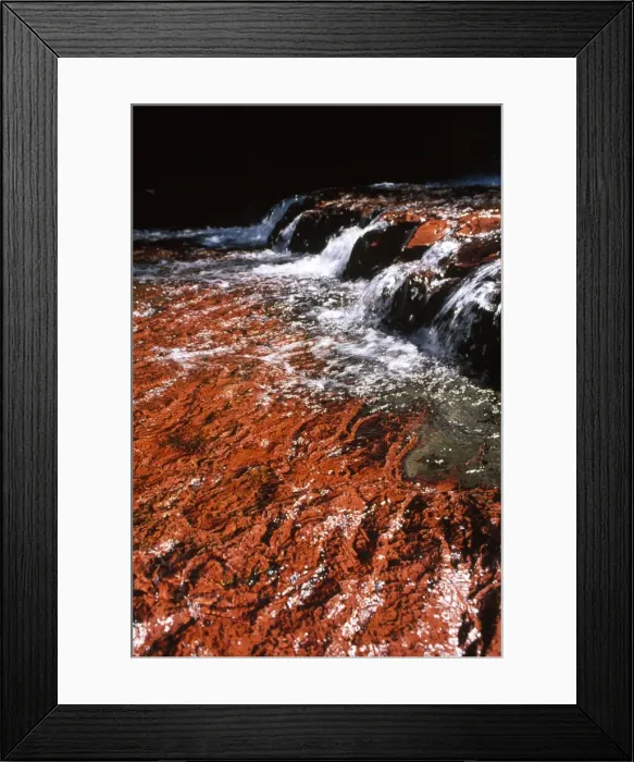 Framed Print : Quebrada de Jaspe, Jasper Rock Waterfall, Gran Sabana, Venezuela, South America