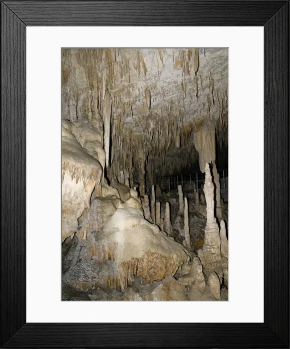 Framed Print : Stalactites and stalagmites in Mammoth Cave, Margaret River, Western Australia Framed Print : Stalactites and stalagmites in Mammoth Cave, Margaret River, Western Australia
