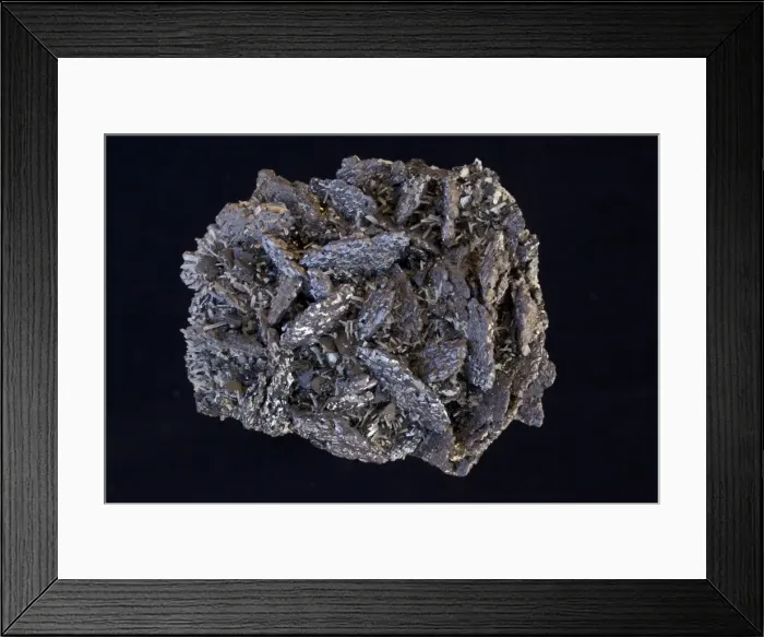 Framed Print : Galena (PbS - lead sulfide) - The primary ore of lead - Spinel twins - Madan - Bulgaria Framed Print : Galena (PbS - lead sulfide) - The primary ore of lead - Spinel twins - Madan - Bulgaria