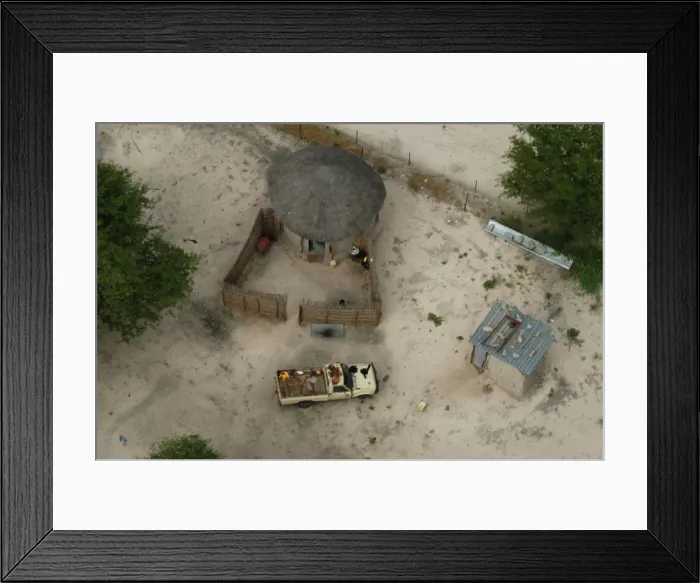 Framed Print : Aerial of Maun, Botswana, Africa Framed Print : Aerial of Maun, Botswana, Africa