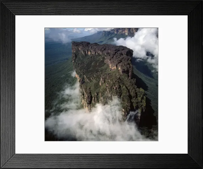 Framed Print : Aerial image of Tepuis, Venezuela, South America: Weiassipu, Eastern chain of tepuis, Estado Bolivar Framed Print : Aerial image of Tepuis, Venezuela, South America: Weiassipu, Eastern chain of tepuis, Estado Bolivar