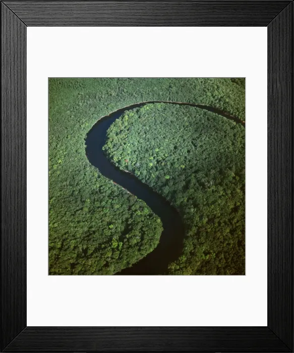 Framed Print : Aerial image of Guyana, South America: Kako River, Upper Mazaruni District Framed Print : Aerial image of Guyana, South America: Kako River, Upper Mazaruni District