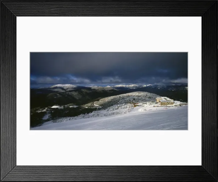 Framed Print : Buller Village Ski Resort JLR 10 North East High Country Victoria - Australia © Jean-Marc La-Roque  /  ardea. com