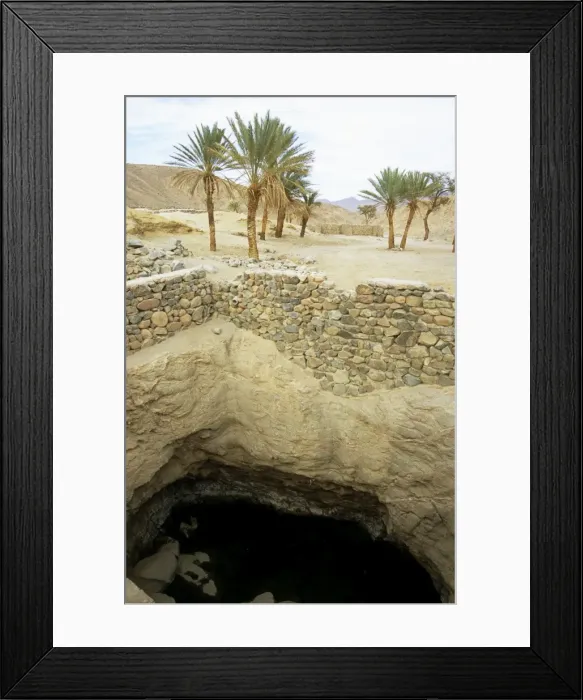 Framed Print : Egypt - an ancient water well in Arabian desert approx. 50 km from Hurghada town (Red sea shore), in the evening. January Eg39. 0224 Framed Print : Egypt - an ancient water well in Arabian desert approx. 50 km from Hurghada town (Red sea shore), in the evening. January Eg39. 0224