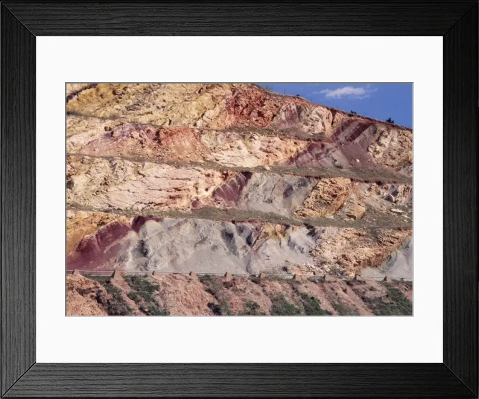 Framed Print : Prehistoric Location - morrison (jurassic) & dakota (cretaceous) formations showing in roadcut. Denver, Colorado, USA Framed Print : Prehistoric Location - morrison (jurassic) & dakota (cretaceous) formations showing in roadcut. Denver, Colorado, USA