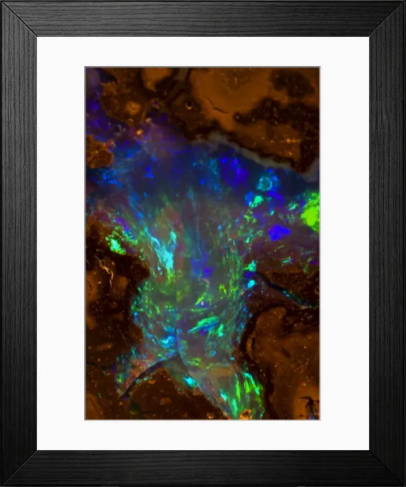 Framed Print : Opal - Mined in Yowah - Queensland Australia Framed Print : Opal - Mined in Yowah - Queensland Australia