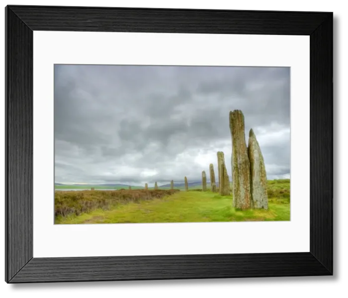 Framed Print : Standing Stones - Ring of Brodgar - Orkney Mainland LA005047 Framed Print : Standing Stones - Ring of Brodgar - Orkney Mainland LA005047