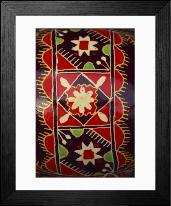 Framed Print : Ukrainian Painted Easter Egg - close-up Framed Print : Ukrainian Painted Easter Egg - close-up