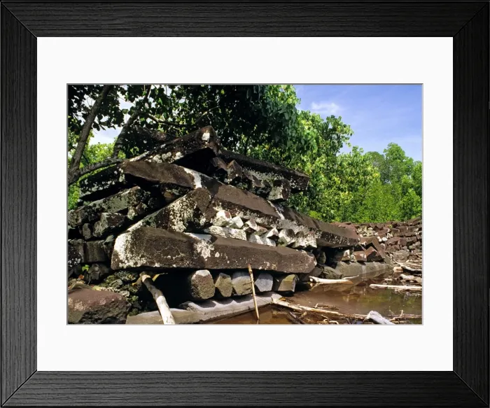 Framed Print : Idehd, part of the fortress complex Nan Madol (c. 1200 AD) Pohnpei, Micronesia JLR04189 Framed Print : Idehd, part of the fortress complex Nan Madol (c. 1200 AD) Pohnpei, Micronesia JLR04189