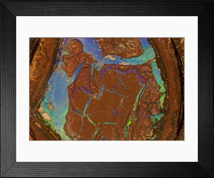 Framed Print : Opal - Mined in Yowah - Queensland Australia Framed Print : Opal - Mined in Yowah - Queensland Australia