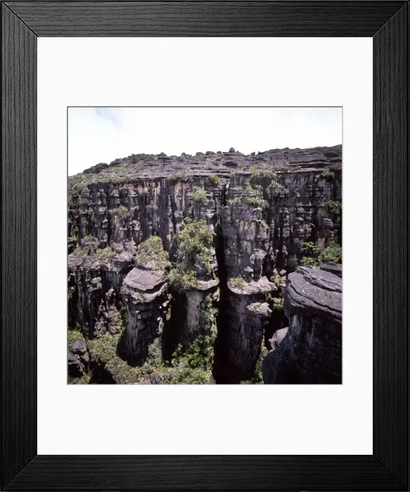 Framed Print : Summit of Mount Kukenaam (Kukenan, Kukenan, Cuguenan), eroded sedimentary sandstone near Great Crack, Estado Bolivar, Venezuela, South America Framed Print : Summit of Mount Kukenaam (Kukenan, Kukenan, Cuguenan), eroded sedimentary sandstone near Great Crack, Estado Bolivar, Venezuela, South America