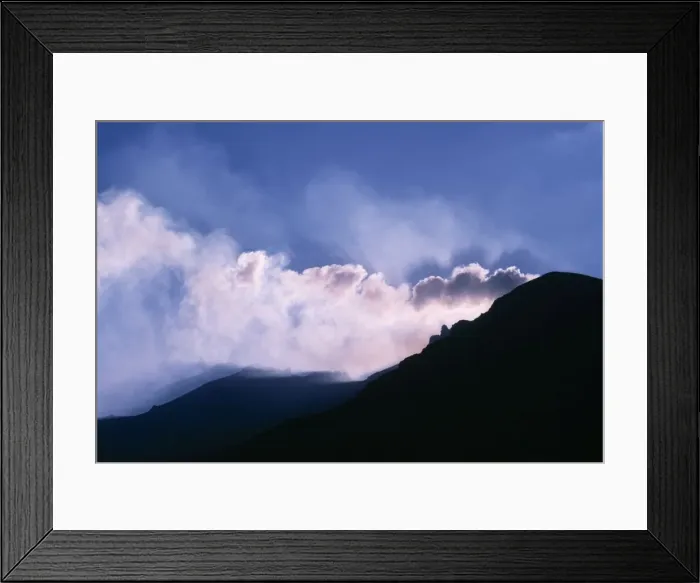 Framed Print : Aeolian Island Stromboli, smoke issuing from the volcano at dusk Framed Print : Aeolian Island Stromboli, smoke issuing from the volcano at dusk