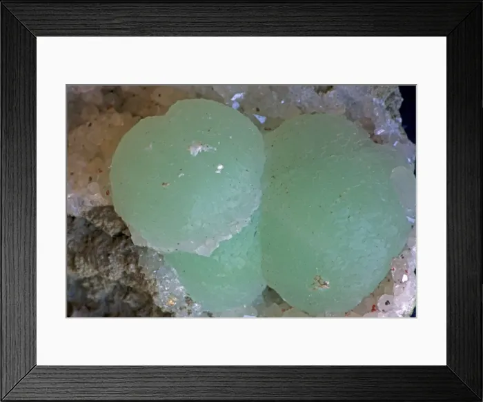 Framed Print : Prehniteon Datolite Mineral Specimen Close-up - Niederkirchen Kaiserslautern Rhineland-Pfalz - Germany Framed Print : Prehniteon Datolite Mineral Specimen Close-up - Niederkirchen Kaiserslautern Rhineland-Pfalz - Germany