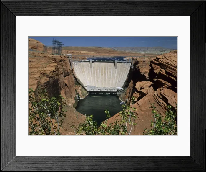 Framed Print : Glen Canyon Dam - Utah - USA LA001752 Framed Print : Glen Canyon Dam - Utah - USA LA001752
