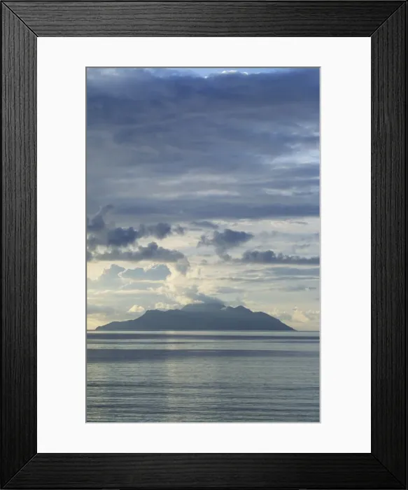 Framed Print : Silhouette Island - Seychelles LA002760 Framed Print : Silhouette Island - Seychelles LA002760