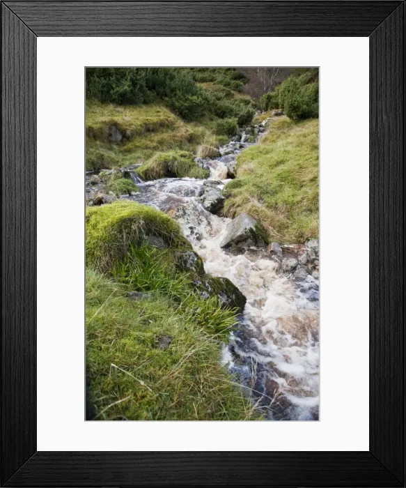 Framed Print : Mountain stream - Findhorn Valley - Scotland Framed Print : Mountain stream - Findhorn Valley - Scotland