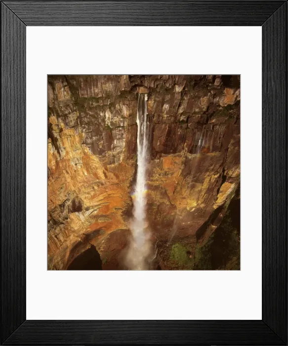 Framed Print : Aerial image of Angel Falls and Mount Auyantepui (Auyantepuy, Devil's Mountain), Tepuis, Venezuela, South Amrica Framed Print : Aerial image of Angel Falls and Mount Auyantepui (Auyantepuy, Devil's Mountain), Tepuis, Venezuela, South Amrica