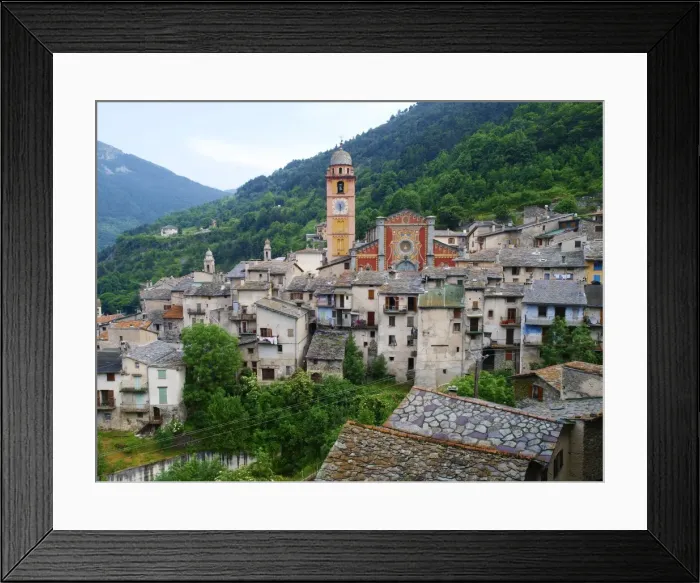 Framed Print : France - village in Mercanour National park, Alpes Framed Print : France - village in Mercanour National park, Alpes