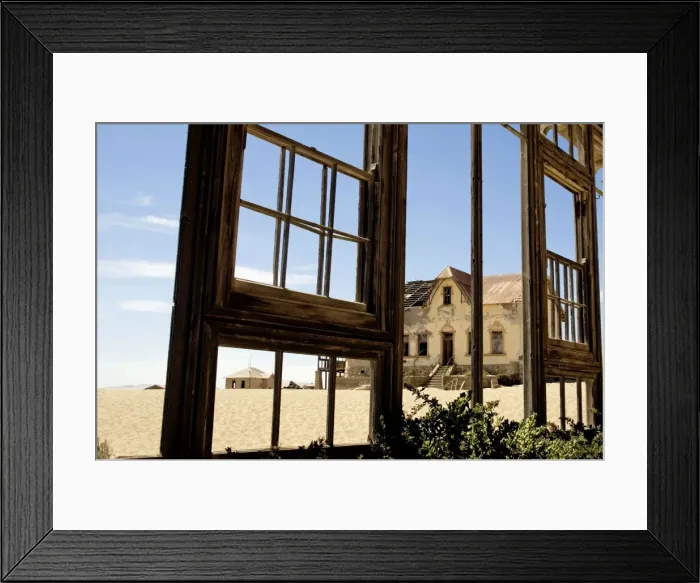 Framed Print : Old Mining Town near Luderitz called Ghost Town - Namibia - Africa