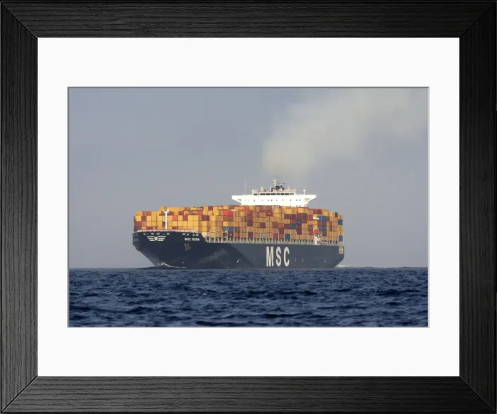 Framed Print : Cargo ship - in the Strait of Gibraltar - Spain Framed Print : Cargo ship - in the Strait of Gibraltar - Spain