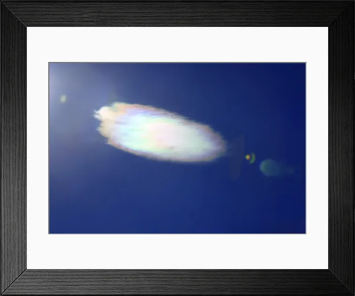 Framed Print : Halo of ice crysals around cloud Lower Saxony, Germany Framed Print : Halo of ice crysals around cloud Lower Saxony, Germany