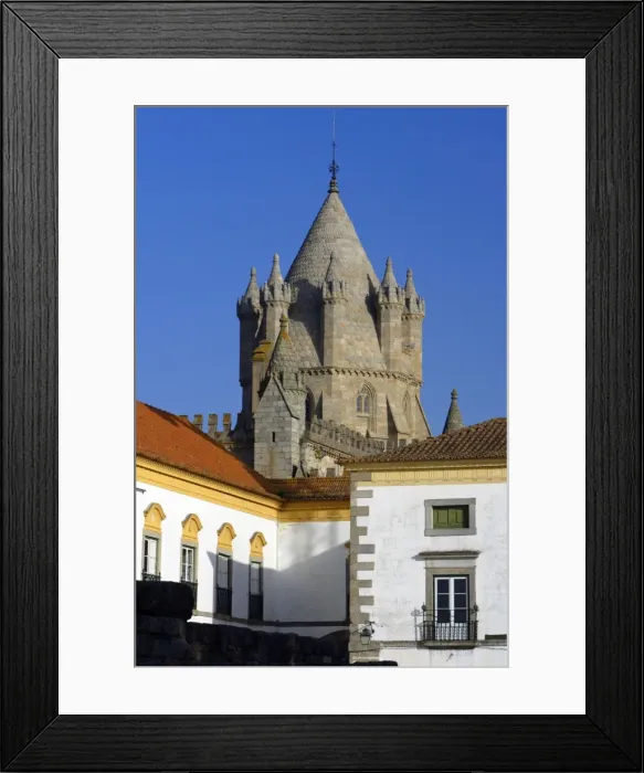 Framed Print : Cathedral de santa Maria - in Evora, World Heritage city, Alentejo, Portugal Framed Print : Cathedral de santa Maria - in Evora, World Heritage city, Alentejo, Portugal