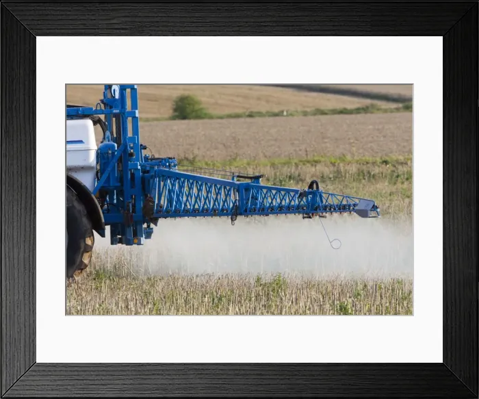 Framed Print : Agricultural Spraying Machine - spraying herbicide chemicals - Lower Saxony - Germany Framed Print : Agricultural Spraying Machine - spraying herbicide chemicals - Lower Saxony - Germany