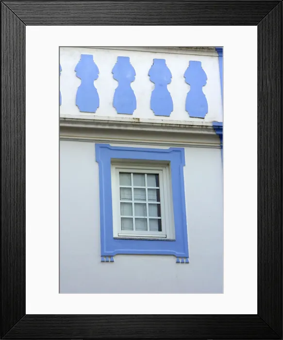 Framed Print : Window Fascade - in Evora, World Heritage city, Alentejo, Portugal Framed Print : Window Fascade - in Evora, World Heritage city, Alentejo, Portugal