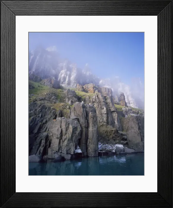 Framed Print : Spitsbergen Island - cliffs Norway Framed Print : Spitsbergen Island - cliffs Norway