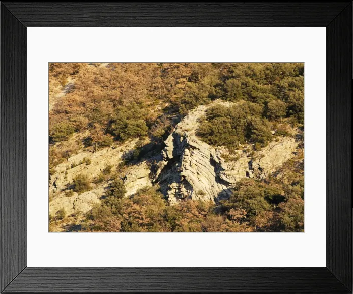 Framed Print : Rock formations - Baronnies - France Framed Print : Rock formations - Baronnies - France
