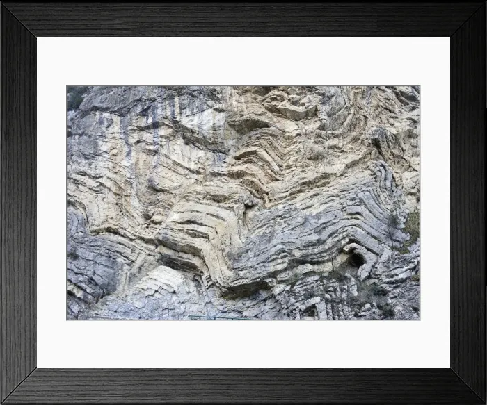 Framed Print : Geographical folds - Ardeche - France Framed Print : Geographical folds - Ardeche - France