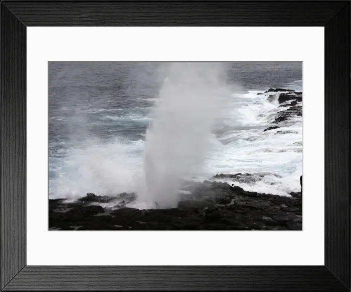 Framed Print : Blowhole. Espagnola - Galapagos islands Framed Print : Blowhole. Espagnola - Galapagos islands