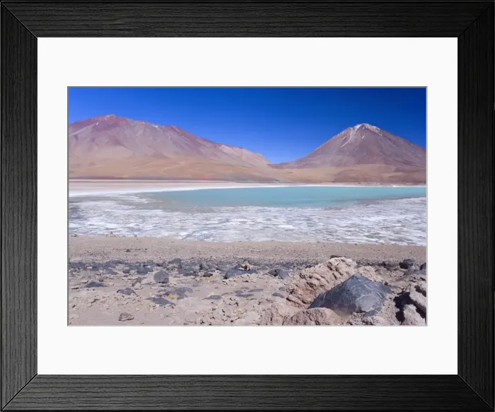 Framed Print : Laguna Verde and Volcan Licancabur - turqoise coloured Green Laguna and volcano Lincancabur on the stark Altiplano located at an altitude of about 4300 m above sea level - southwestern Bolivia - Province Potosi - Bolivia - South America Framed Print : Laguna Verde and Volcan Licancabur - turqoise coloured Green Laguna and volcano Lincancabur on the stark Altiplano located at an altitude of about 4300 m above sea level - southwestern Bolivia - Province Potosi - Bolivia - South America